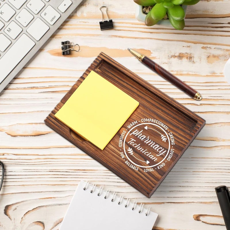 YODOCAMP Pharmacy Technician Gift Sticky Note Holder, Appreciation Thank You Gifts for Pharmacy Technician Crew Pharm Future Pharmacist Pharmacology Pharm Self-Stick Note Pad Holders Desk Organizer TZP29 - Image 3